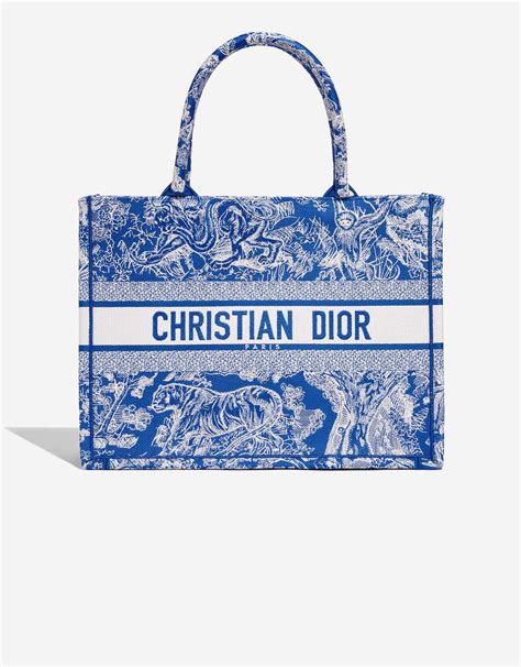 christian dior blue and white tote|christian dior book tote price.